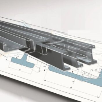 Perfis guia para rolamentos